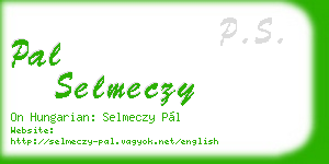 pal selmeczy business card