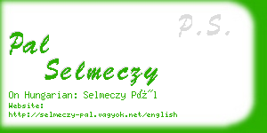 pal selmeczy business card